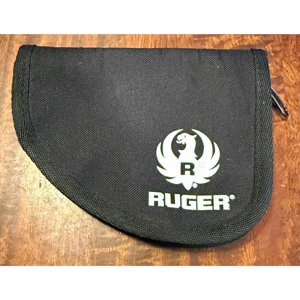 Ruger Black Nylon Soft Pistol Case for 1 Gun, Zipper Closure